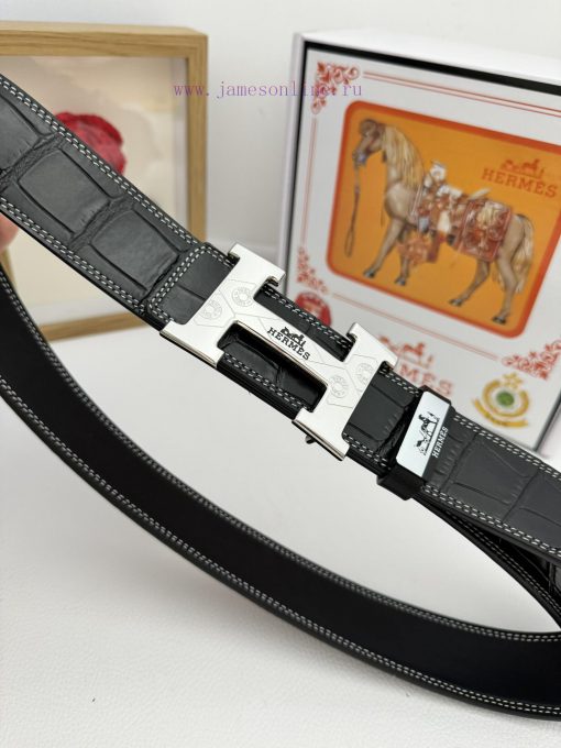 Hermes Hermès  Material: Leather Belt with 100% Head Layer. The leather belt is guaranteed t 90djx08i - Image 8