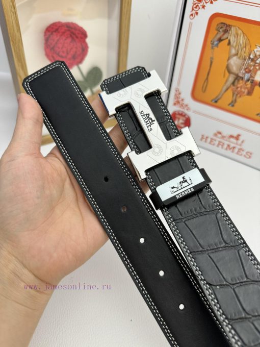 Hermes Hermès  Material: Leather Belt with 100% Head Layer. The leather belt is guaranteed t 90djx08i - Image 9