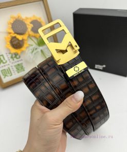 Montblanc Automatic BeltMaterial: Leather Belt with 100% Head Layer. The leather belt is gua niuctl47
