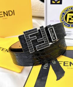 Belt FENDI Fendi ReproductionBelt made of 100% head layer cowhide with crocodile pattern, ev ijdmfxbn