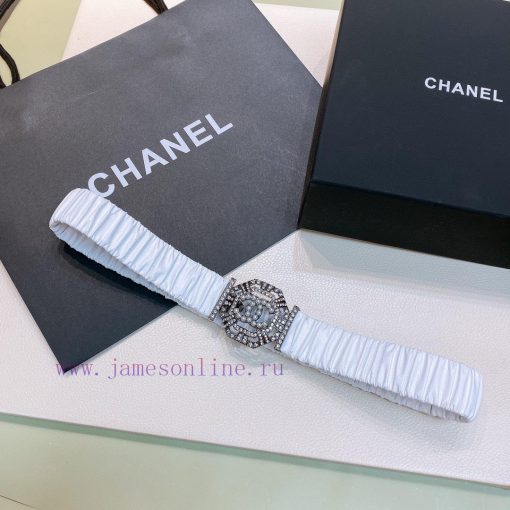 Top tier The correct versionC hanel 22 water drill Pearl square buckle Calfskin elastic wais 2o4bh4iz - Image 3