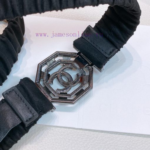 Top tier The correct versionC hanel 22 water drill Pearl square buckle Calfskin elastic wais 5d17usqn - Image 5