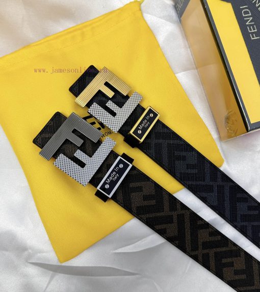 Belt FENDI Fendi ReproductionThe waistband is made of 100% top layer cowhide, ensuring a dou isrp9bh2 - Image 10