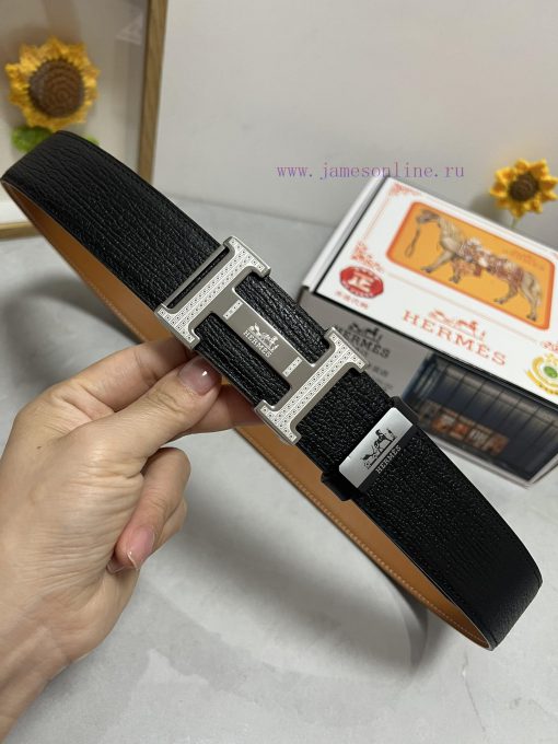 Hermes Hermès  Material: Leather Belt with 100% Head Layer. The leather belt is guaranteed t 73a3udop - Image 6