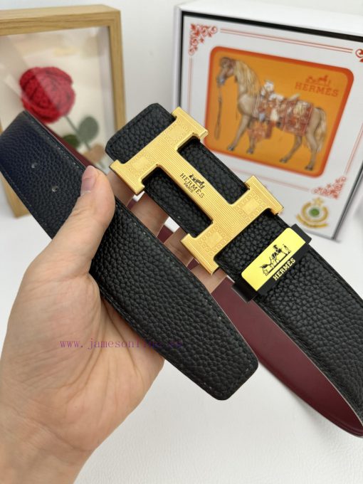 Hermes Hermès  Material: Leather Belt with 100% Head Layer. The leather belt is guaranteed t xwq41mf8 - Image 8
