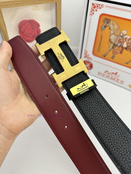 Hermes Hermès  Material: Leather Belt with 100% Head Layer. The leather belt is guaranteed t xwq41mf8 - Image 10