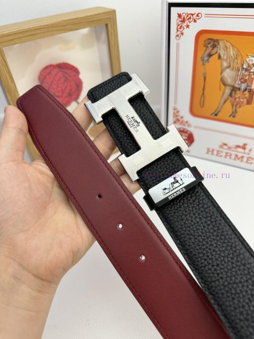 Hermes Hermès  Material: Leather Belt with 100% Head Layer. The leather belt is guaranteed t fb9r9229 - Image 9