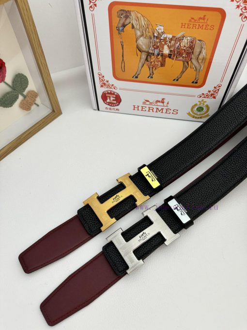 Hermes Hermès  Material: Leather Belt with 100% Head Layer. The leather belt is guaranteed t fb9r9229 - Image 10