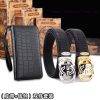 Belt and wallet two-piece setWooden box with accompanying picturesGUCC @ Belt+Wallet SetBuck zlh76l87