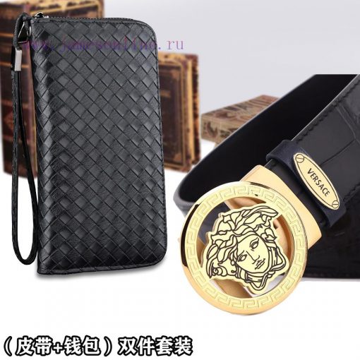 Belt and wallet two-piece setWooden box with accompanying picturesVERSACE Belt+Wallet SetBuc 03kynm3i - Image 8