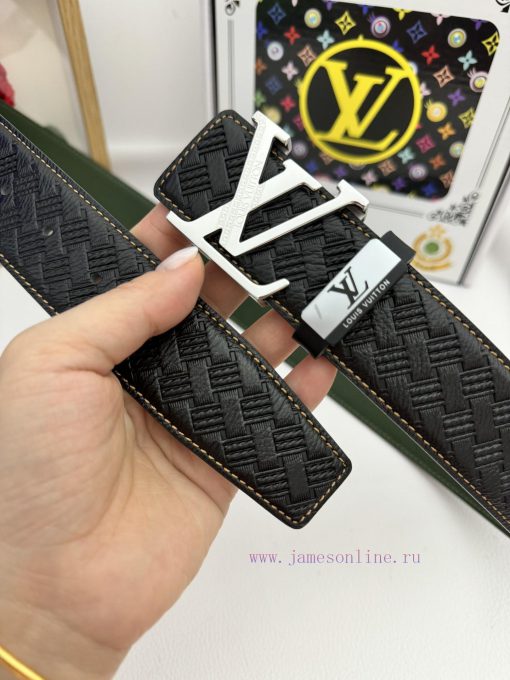 LV... Louis VuittonMaterial: Leather Belt with 100% Head Layer. The leather belt is guarante un9uihfo - Image 4