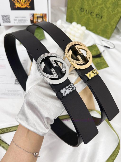Belt Gucci Gucci️-The waistband is made of 100% cowhide, ensuring genuine leather. The 24k c 0q4px9mm