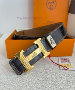 Hermes Hermes waist beltHanging buckle, classic pure steel material buckle head, double-side hd592dgn