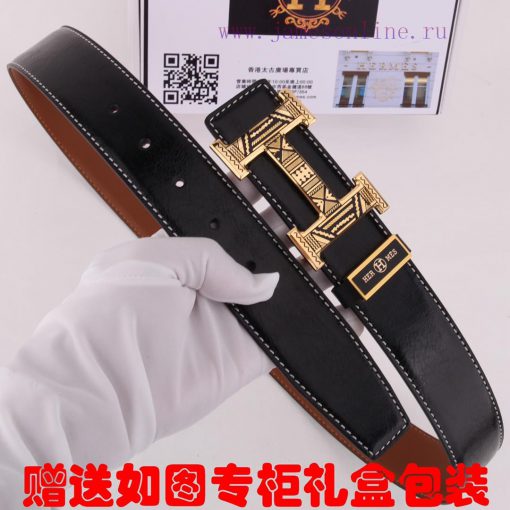 Belt Hermes Her...mesThe waistband is made of 100% cowhide, ensuring genuine leather. The 24 x83ms2dk - Image 6