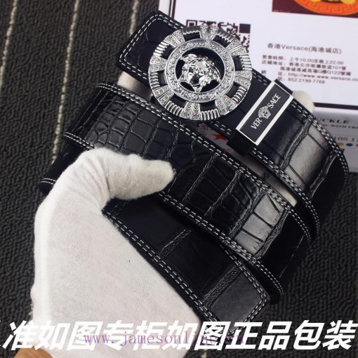 Versace Versace️New crocodile patternGrade: Italian imported 100% top layer cowhide, Versace uo6fbmp5 - Image 6