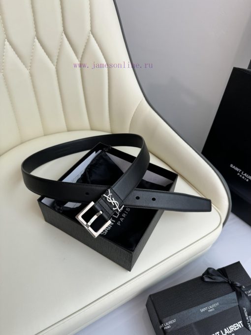 Female version Y.S.LFull width 3.0 casual belt series with simple metal logo, showcasing a f l8va13i7 - Image 3