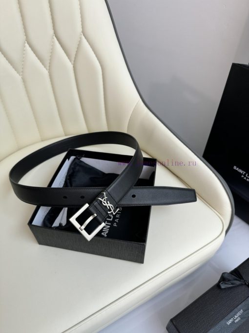 Female version Y.S.LFull width 3.0 casual belt series with simple metal logo, showcasing a f 2dpt9ees - Image 3