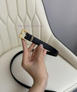 Female version Y.S.LComplete width 2.0 casual belt series with simple metal logo, showcasing 0rafqjr4