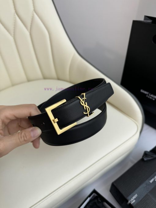 Female version Y.S.LFull width 3.0 casual belt series with simple metal logo, showcasing a f k1sllhcg - Image 5