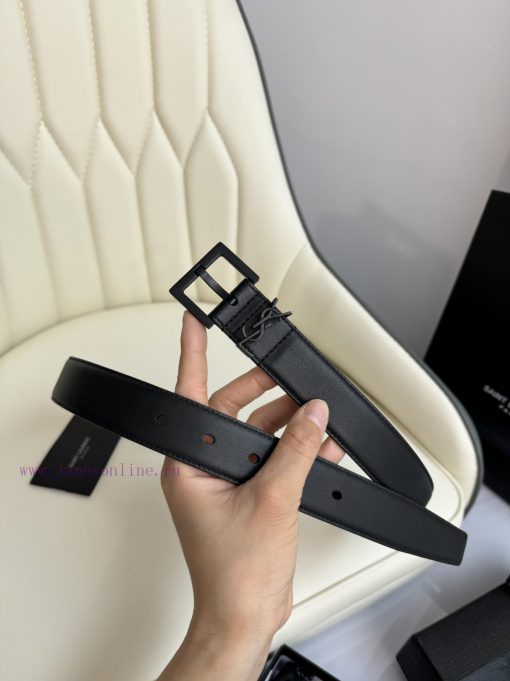 Female version Y.S.LFull width 3.0 casual belt series with simple metal logo, showcasing a f jdbacptx - Image 7