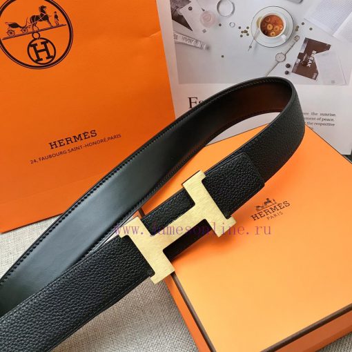 P Hermes Men's BoutiqueLychee pattern original leather sole, double-sided top layer cowhide& 0b2j0lm0 - Image 2
