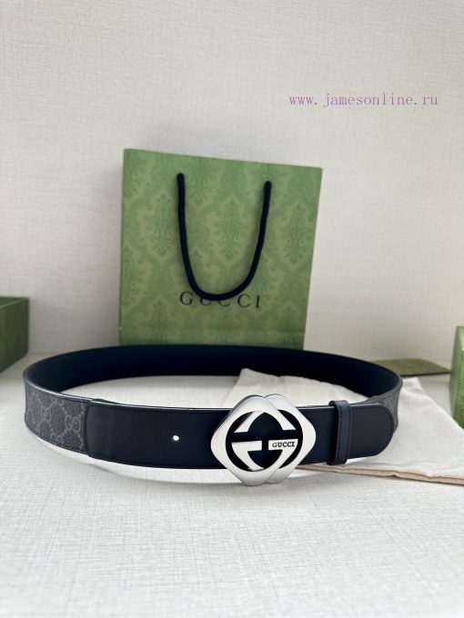 The Gucci belt with a width of 4.0cm made a stunning debut in the series, featuring a double vujzvj0w - Image 6
