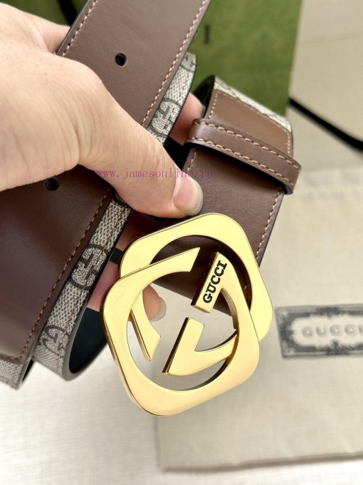 The Gucci belt with a width of 4.0cm made a stunning debut in the series, featuring a double ozj7ffyb - Image 4