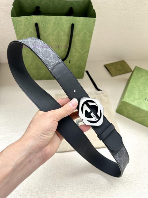 The Gucci belt with a width of 4.0cm made a stunning debut in the series, featuring a double vujzvj0w - Image 7