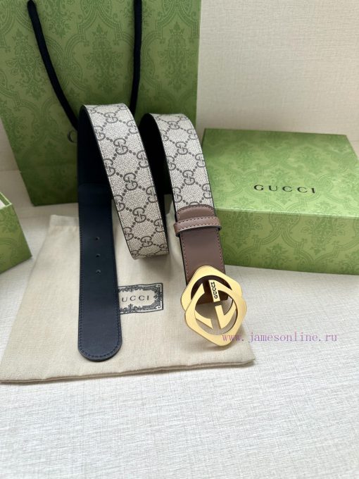 The Gucci belt with a width of 4.0cm made a stunning debut in the series, featuring a double ozj7ffyb - Image 5