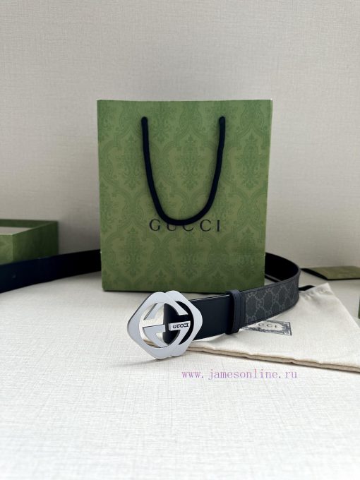 The Gucci belt with a width of 4.0cm made a stunning debut in the series, featuring a double vujzvj0w - Image 9