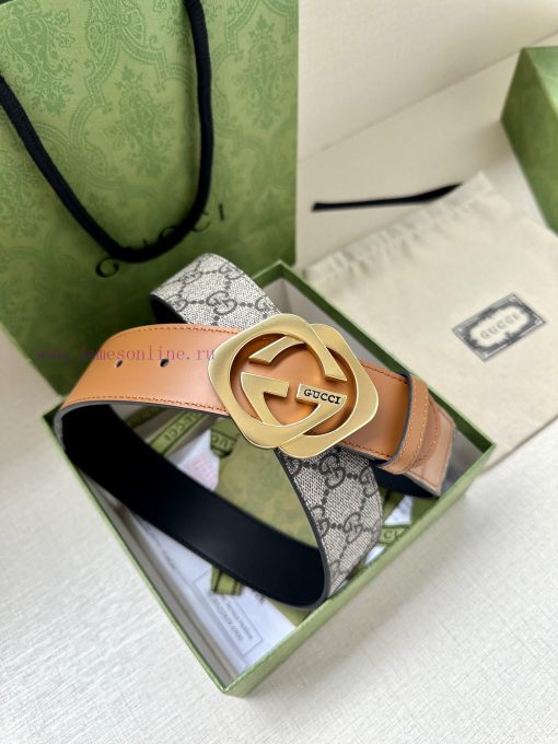 The Gucci belt with a width of 4.0cm made a stunning debut in the series, featuring a double mow5cp2z - Image 10