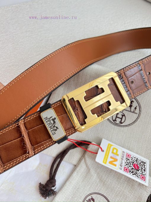 Hermes Hermes waist beltHanging buckle, classic pure steel material buckle head, double-side vkeux4j4 - Image 8