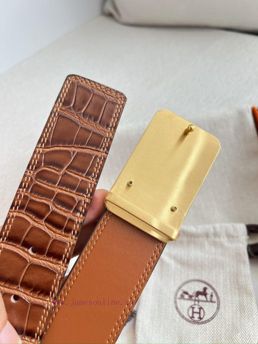 Hermes Hermes waist beltHanging buckle, classic pure steel material buckle head, double-side vkeux4j4 - Image 9
