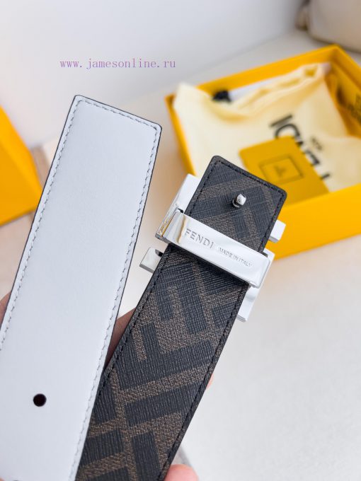 Fendi FENDI ️ Belt and beltBuckle, original classic pure copper boutique letter buckle, phot 54s0vwry - Image 6