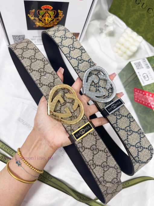 Belt Gucci Gucci️Belt made of 100% head layer cowhide, guaranteed genuine leather, 24k heart ridceq3b - Image 2