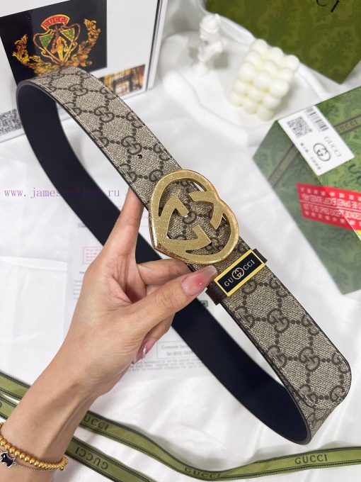 Belt Gucci Gucci️Belt made of 100% head layer cowhide, guaranteed genuine leather, 24k heart ridceq3b - Image 5