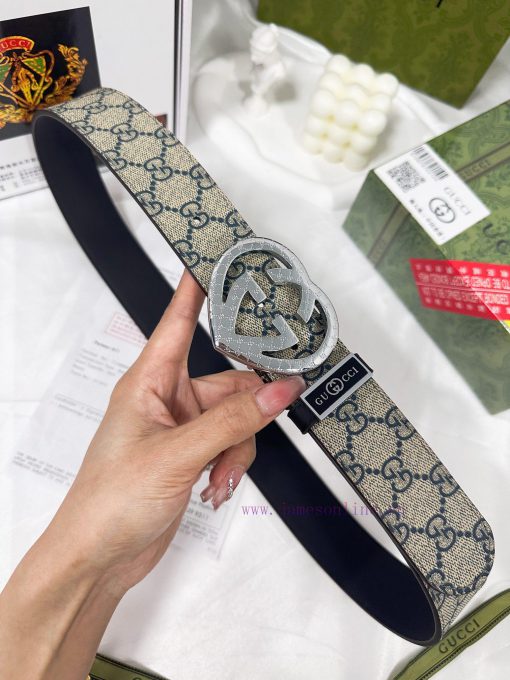 Belt Gucci Gucci️Belt made of 100% head layer cowhide, guaranteed genuine leather, 24k heart ridceq3b - Image 6
