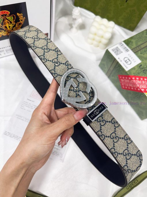 Belt Gucci Gucci️Belt made of 100% head layer cowhide, guaranteed genuine leather, 24k heart zu6fxrn7 - Image 6
