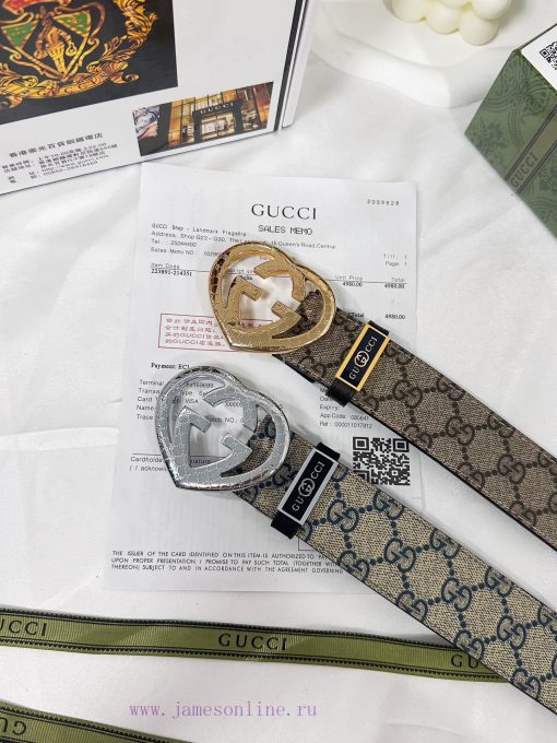 Belt Gucci Gucci️Belt made of 100% head layer cowhide, guaranteed genuine leather, 24k heart zu6fxrn7 - Image 10