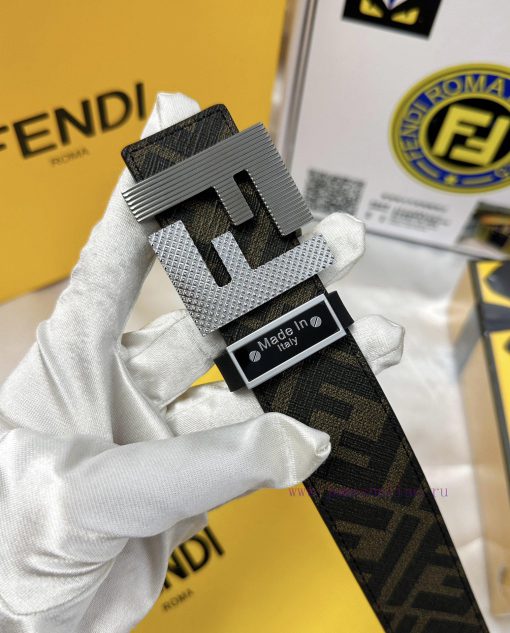 Belt FENDI Fendi ReproductionThe waistband is made of 100% top layer cowhide, ensuring a dou 19j5fzaz - Image 9