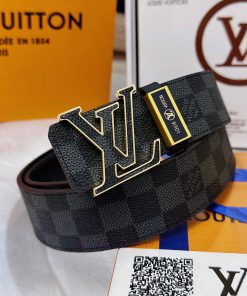 Belt LV Louis Vuitton Top Remakes-The waistband is made of 100% cowhide, ensuring genuine le u95h8db0