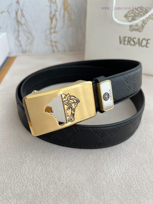 Versace Versace. ️ Belt and belt automatic beltAutomatic carrying, classic head buckle made 89vj8250 - Image 2