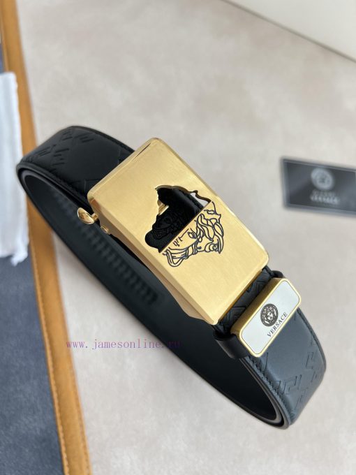 Versace Versace. ️ Belt and belt automatic beltAutomatic carrying, classic head buckle made 89vj8250 - Image 3
