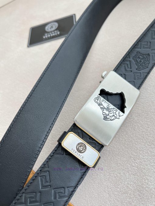 Versace Versace. ️ Belt and belt automatic beltAutomatic carrying, classic head buckle made 3rg9p3ns - Image 7