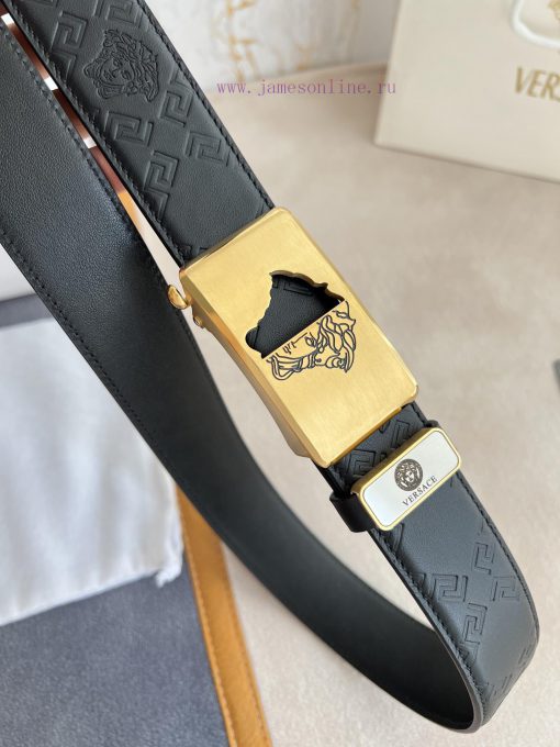 Versace Versace. ️ Belt and belt automatic beltAutomatic carrying, classic head buckle made 89vj8250 - Image 5