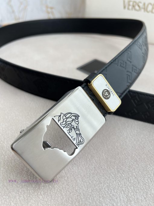 Versace Versace. ️ Belt and belt automatic beltAutomatic carrying, classic head buckle made 3rg9p3ns - Image 8