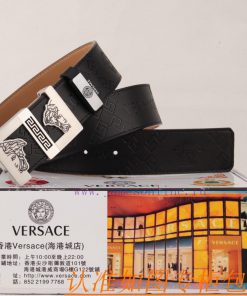 Belt belt Versace cowhide beltMen's belt material: 100% head layer cowhide belt, guaranteed d722hdfg