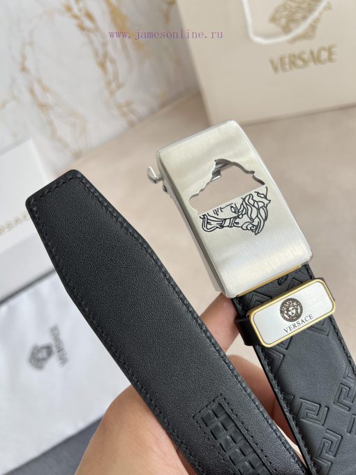 Versace Versace. ️ Belt and belt automatic beltAutomatic carrying, classic head buckle made z1aysg2h - Image 9