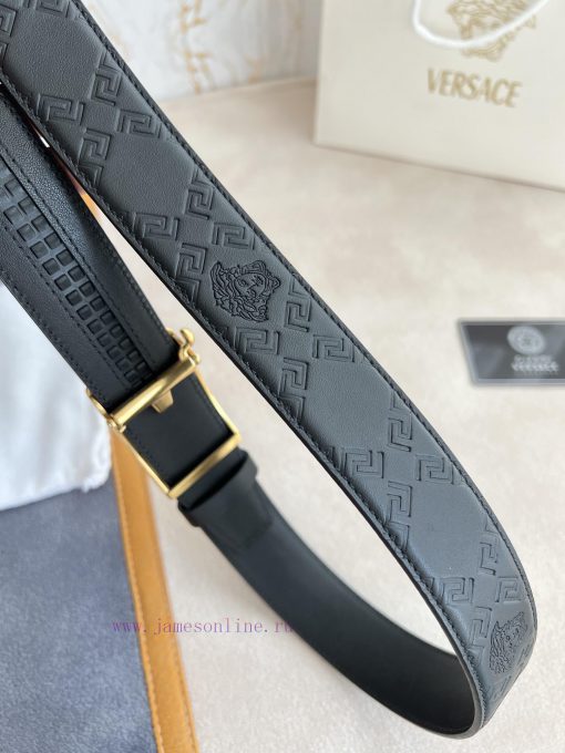 Versace Versace. ️ Belt and belt automatic beltAutomatic carrying, classic head buckle made 89vj8250 - Image 6