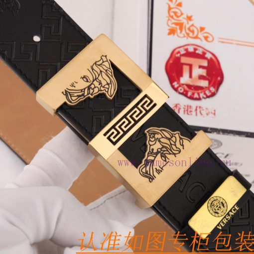 Belt belt Versace cowhide beltMen's belt material: 100% head layer cowhide belt, guaranteed wtwv67c5 - Image 6